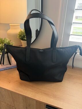 Botkier Black Nylon Tote with Leather Handles